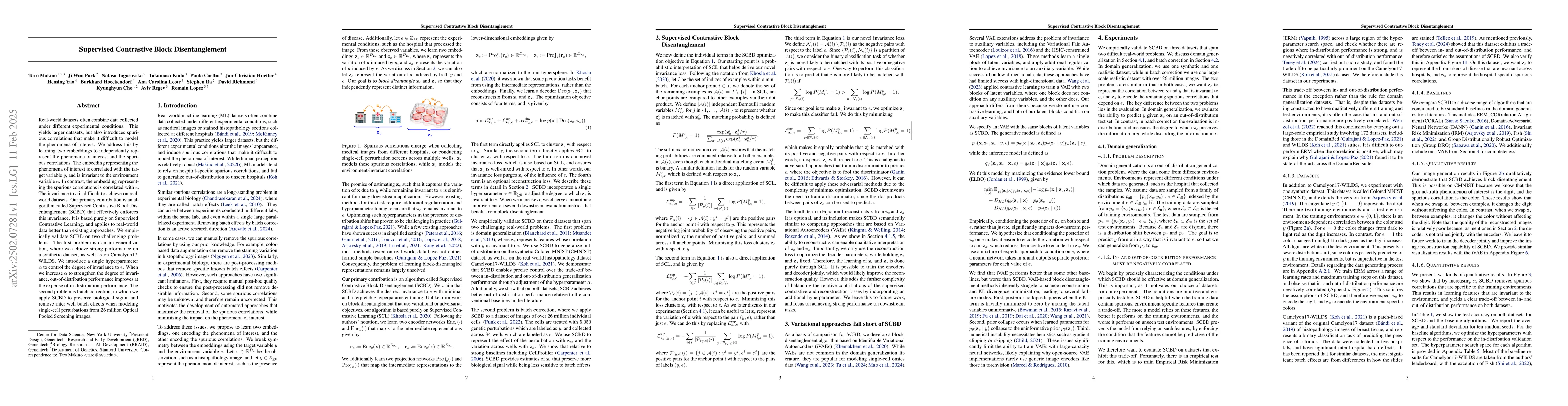 Thumbnail for Supervised Contrastive Block Disentanglement