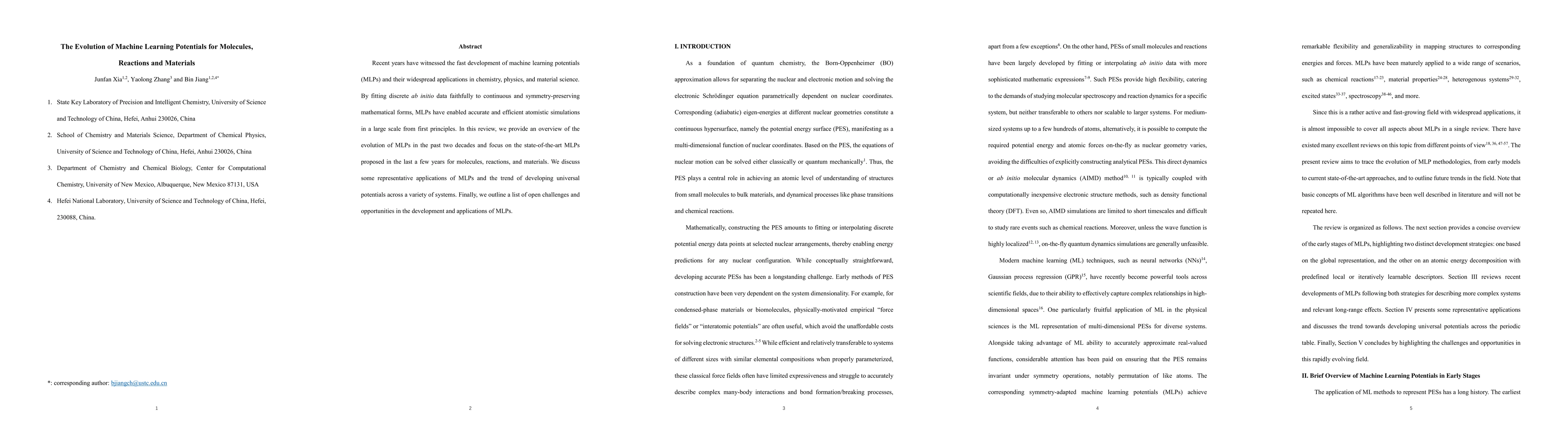 Thumbnail for The Evolution of Machine Learning Potentials for Molecules, Reactions
  and Materials