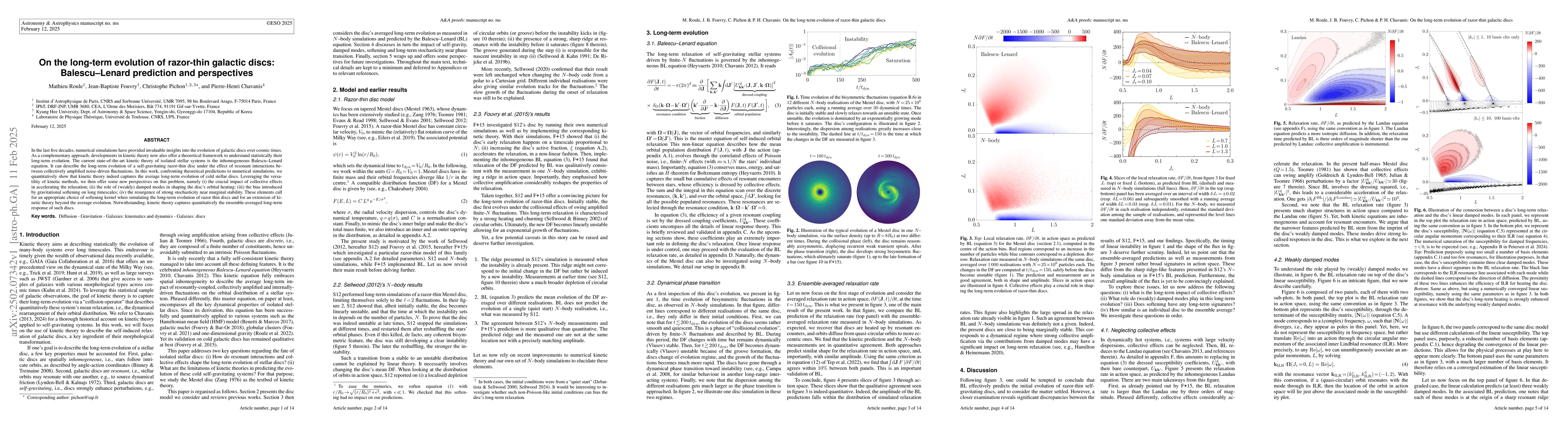 Thumbnail for On the long-term evolution of razor-thin galactic discs: Balescu-Lenard
  prediction and perspectives