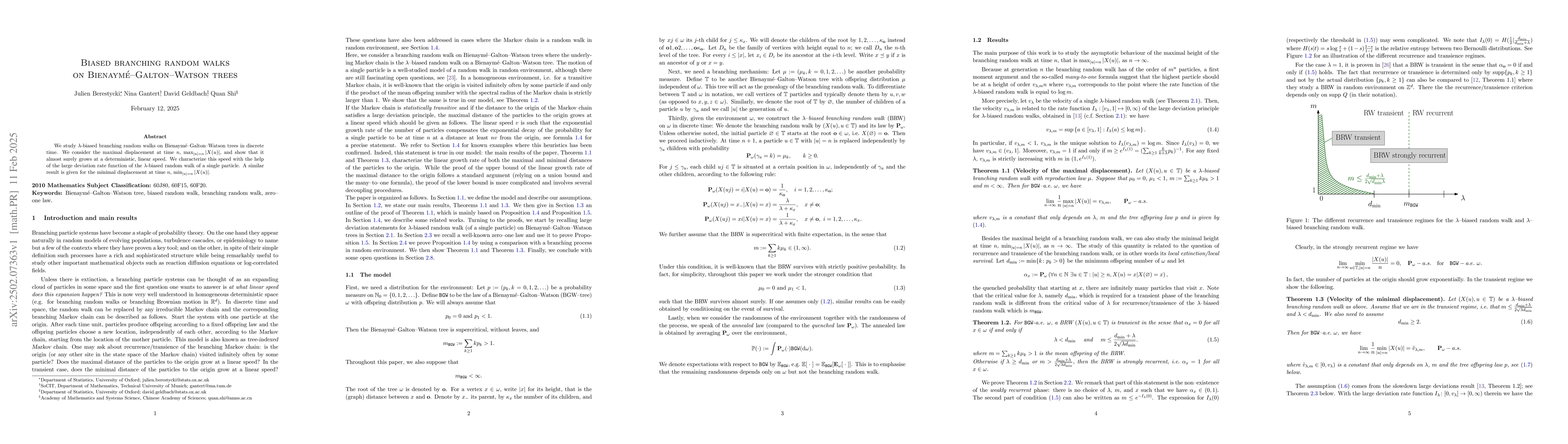 Thumbnail for Biased branching random walks on Bienaymé--Galton--Watson trees