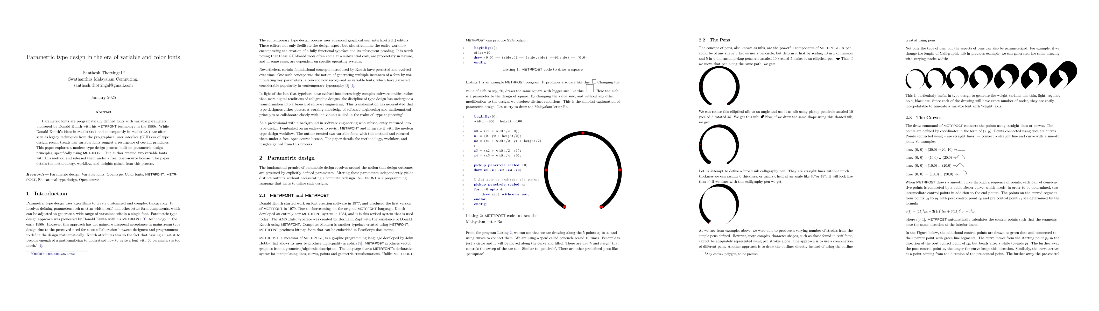 Thumbnail for Parametric type design in the era of variable and color fonts