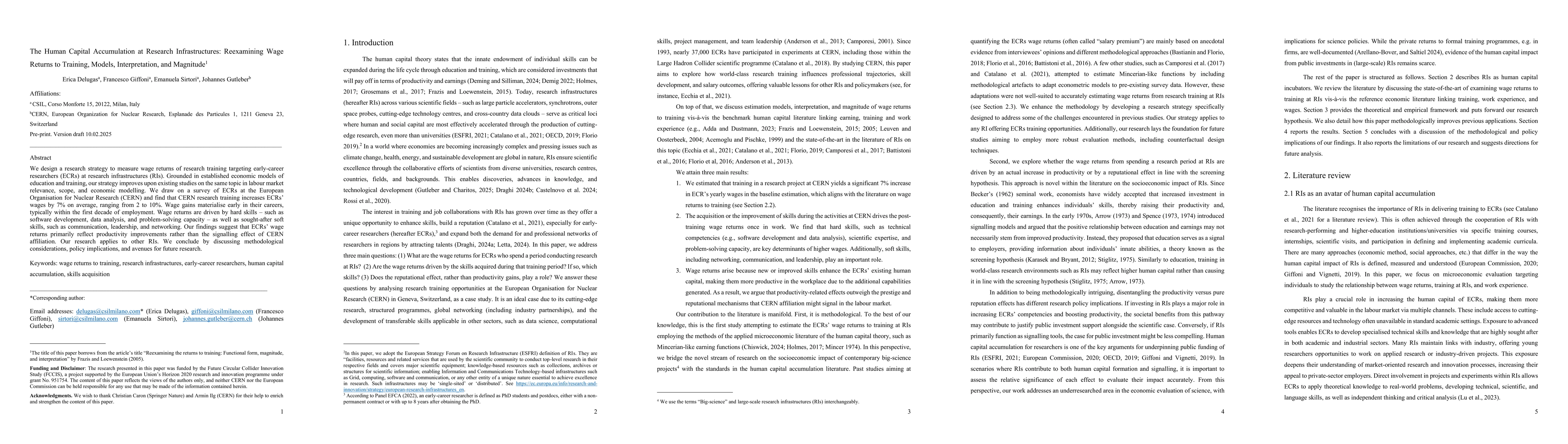 Thumbnail for The Human Capital Accumulation at Research Infrastructures: Reexamining
  Wage Returns to Training, Models, Interpretation, and Magnitude
