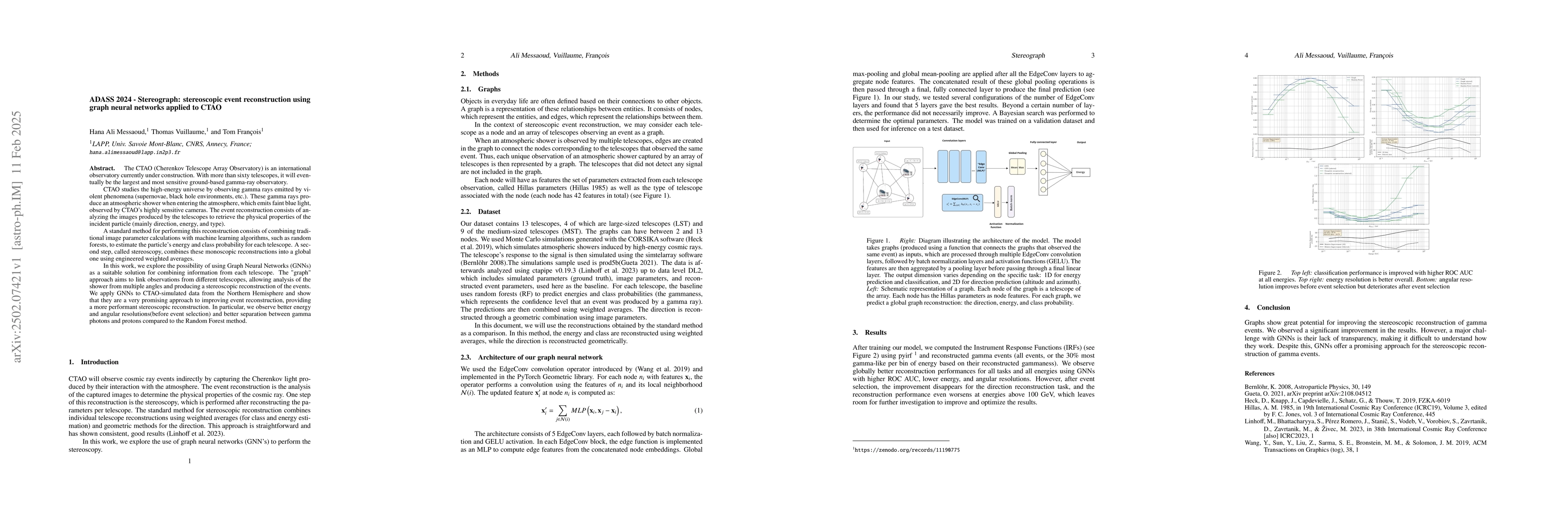 Thumbnail for Stereograph: Stereoscopic event reconstruction using graph neural
  networks applied to CTAO