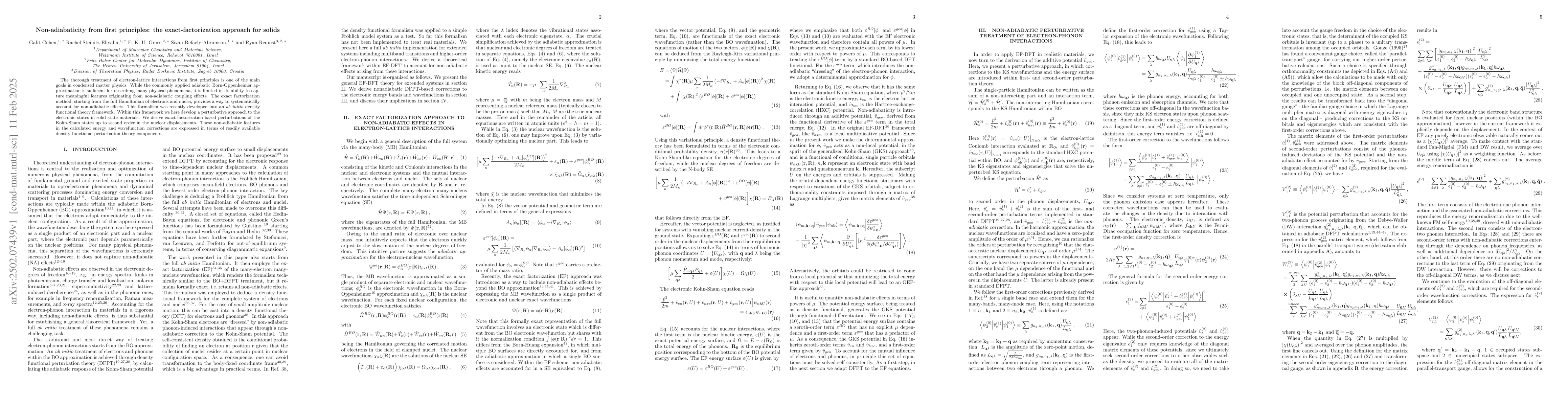 Thumbnail for Non-adiabaticity from first principles: the exact-factorization approach
  for solids