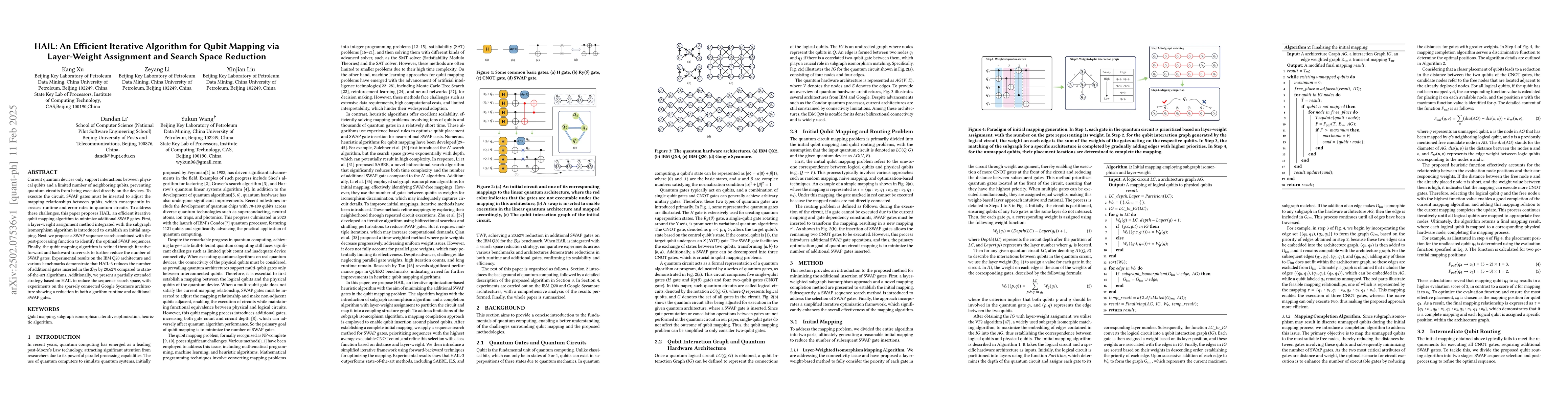 Thumbnail for HAIL: An Efficient Iterative Algorithm for Qubit Mapping via
  Layer-Weight Assignment and Search Space Reduction