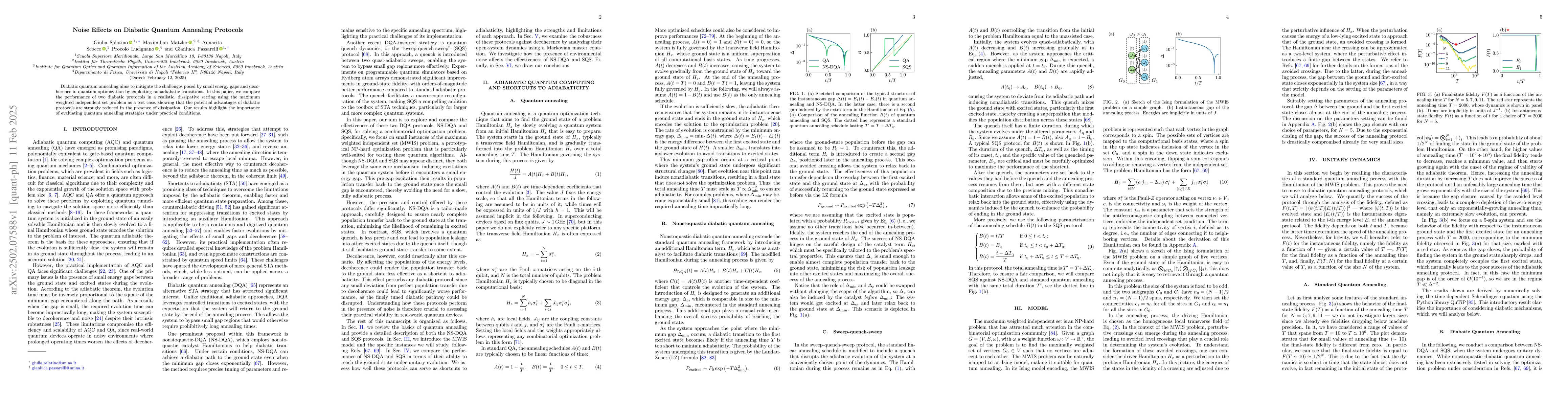 Thumbnail for Noise Effects on Diabatic Quantum Annealing Protocols