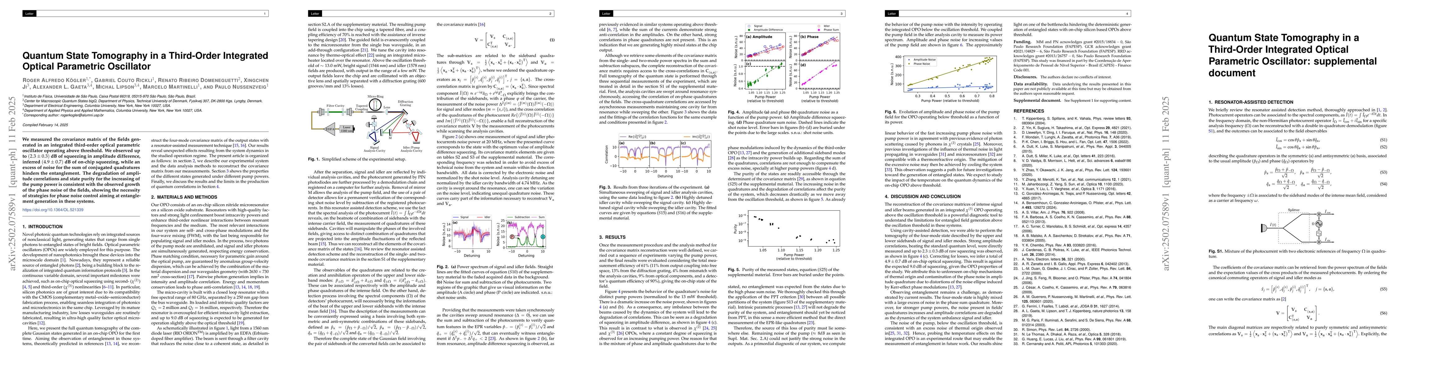 Thumbnail for Quantum State Tomography in a Third-Order Integrated Optical Parametric
  Oscillator