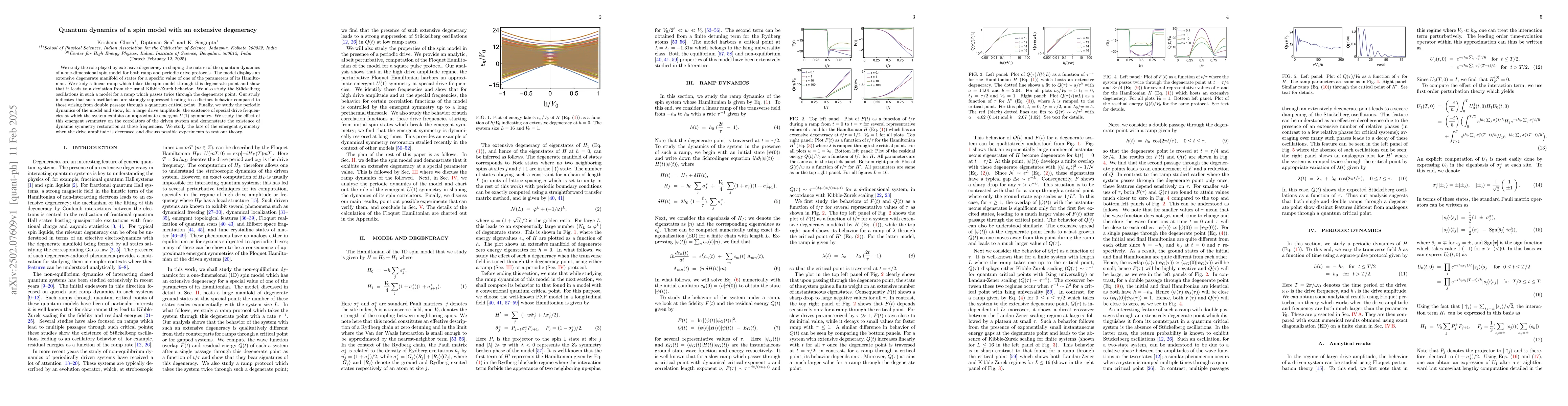Thumbnail for Quantum dynamics of a spin model with an extensive degeneracy