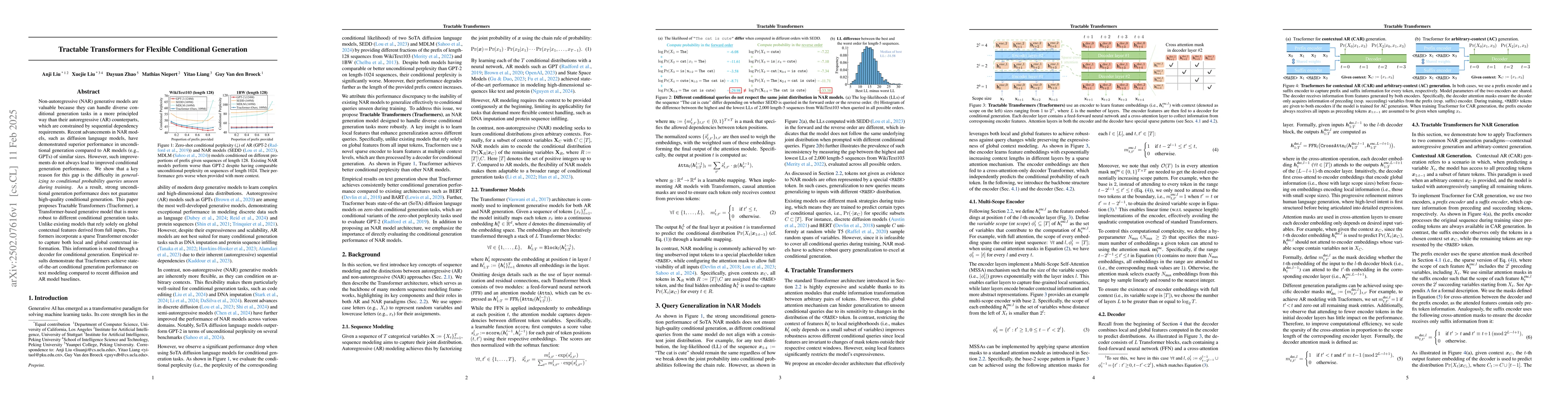 Thumbnail for Tractable Transformers for Flexible Conditional Generation