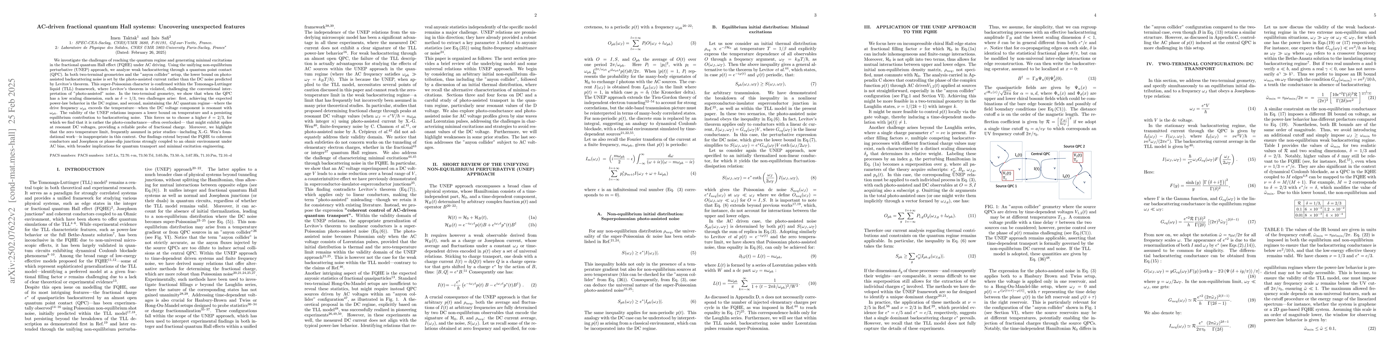 Thumbnail for AC driven fractional quantum Hall systems: Uncovering unexpected
  features