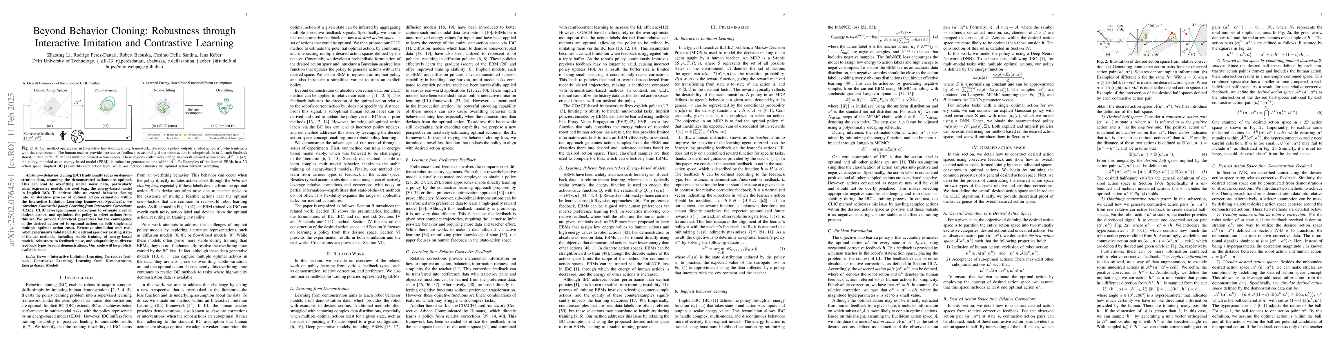 Thumbnail for Beyond Behavior Cloning: Robustness through Interactive Imitation and
  Contrastive Learning