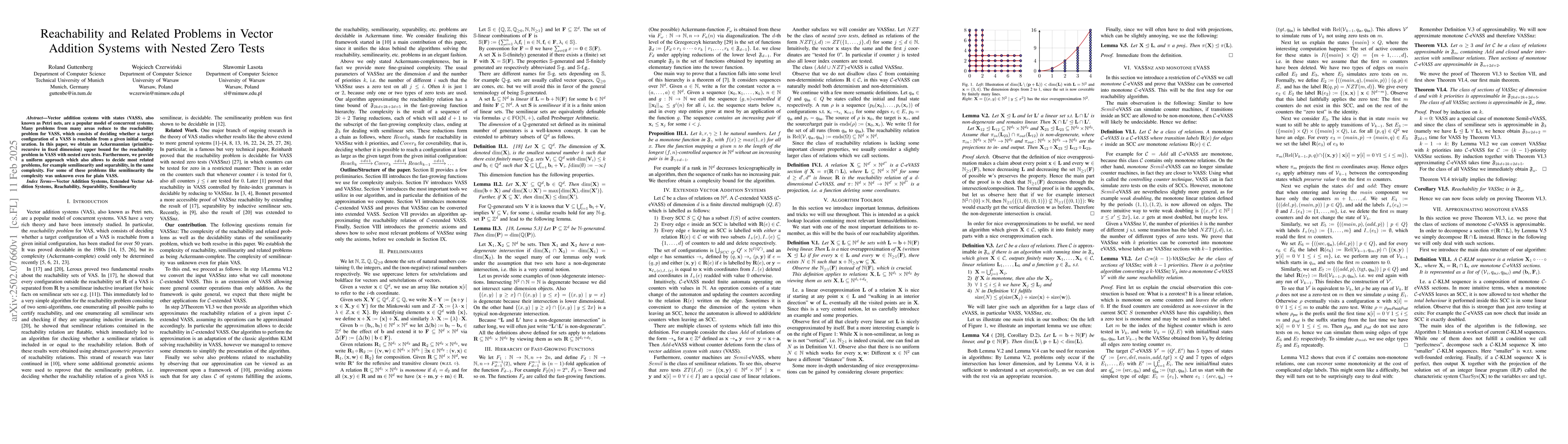 Thumbnail for Reachability and Related Problems in Vector Addition Systems with Nested
  Zero Tests