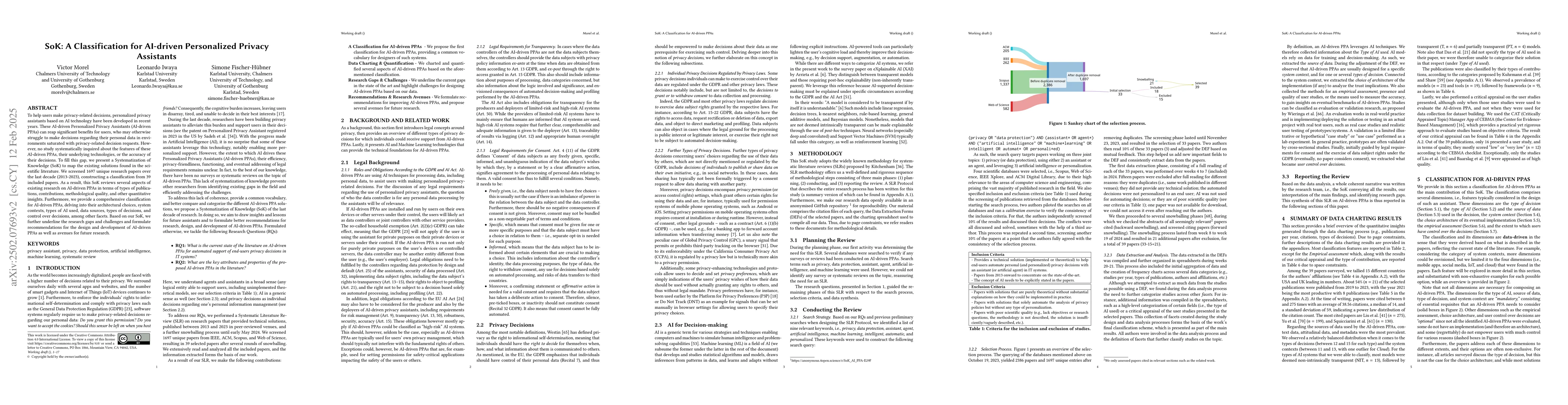 Thumbnail for SoK: A Classification for AI-driven Personalized Privacy Assistants