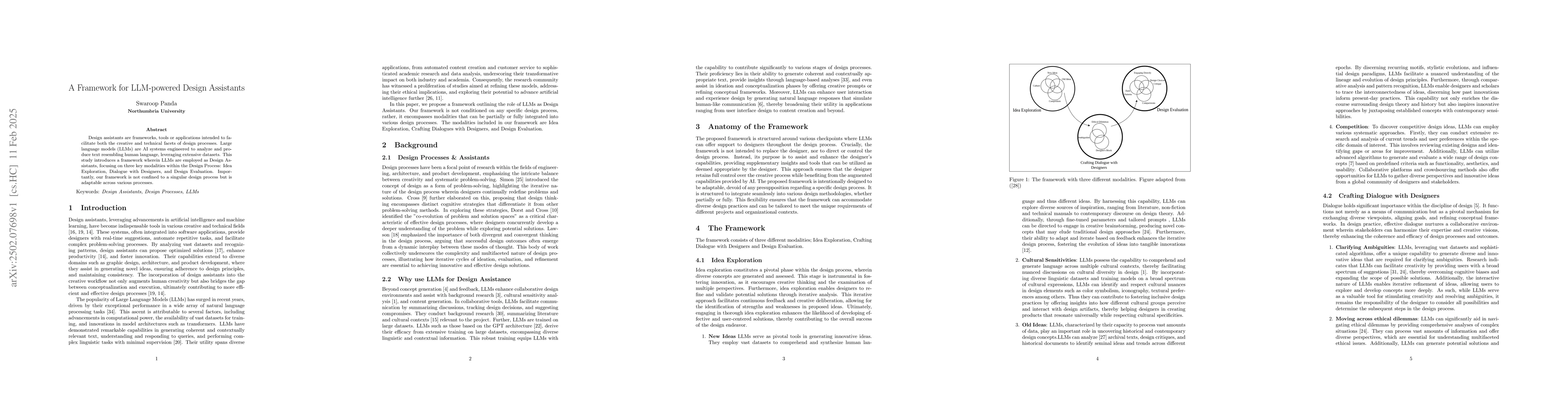 Thumbnail for A Framework for LLM-powered Design Assistants