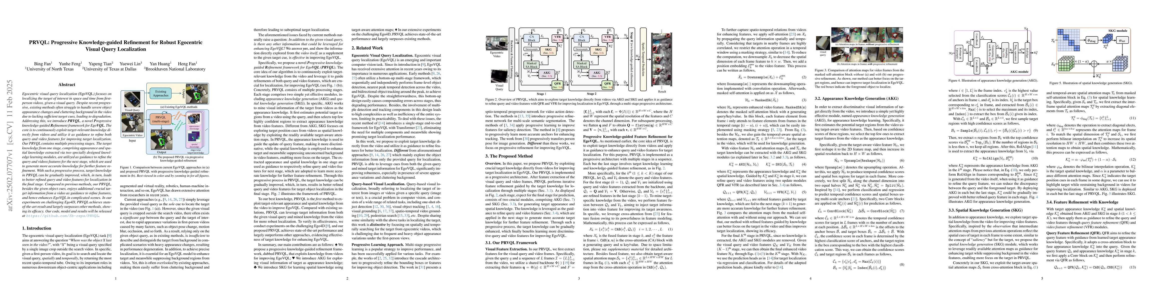Thumbnail for PRVQL: Progressive Knowledge-guided Refinement for Robust Egocentric
  Visual Query Localization