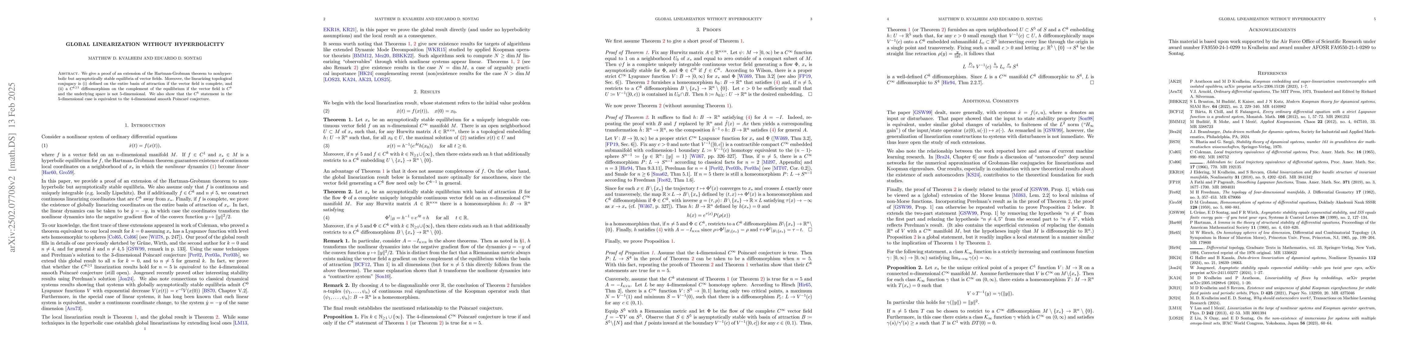 Thumbnail for Global linearization without hyperbolicity