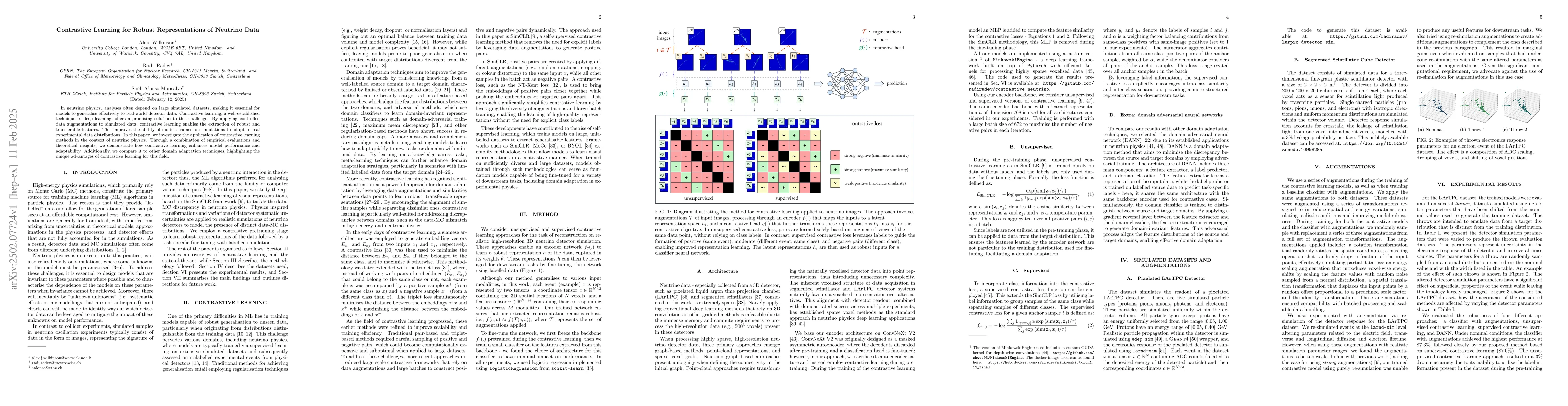 Thumbnail for Contrastive Learning for Robust Representations of Neutrino Data