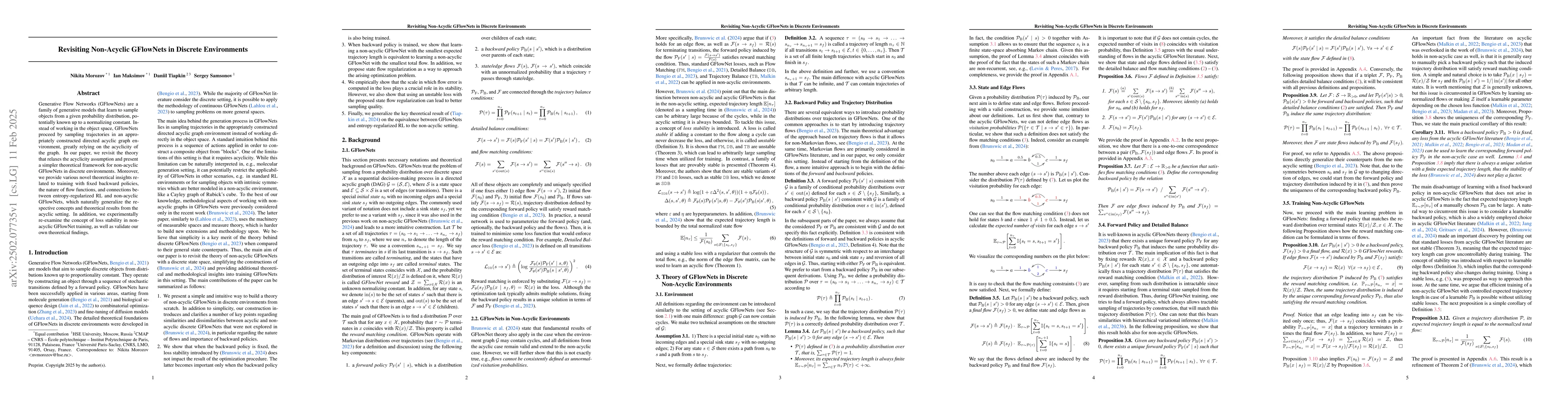 Thumbnail for Revisiting Non-Acyclic GFlowNets in Discrete Environments