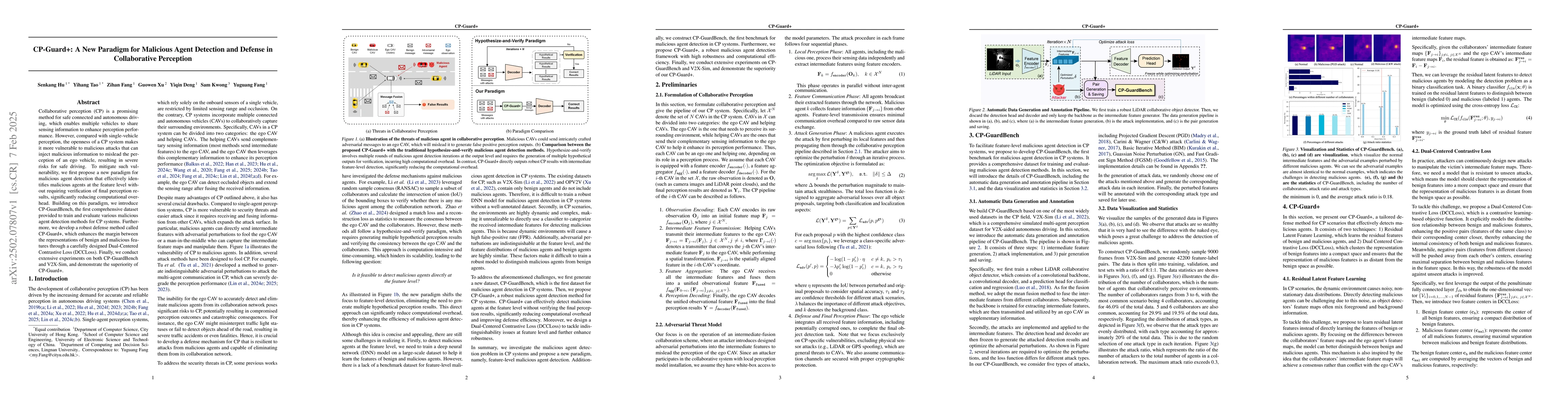 Thumbnail for CP-Guard+: A New Paradigm for Malicious Agent Detection and Defense in
  Collaborative Perception