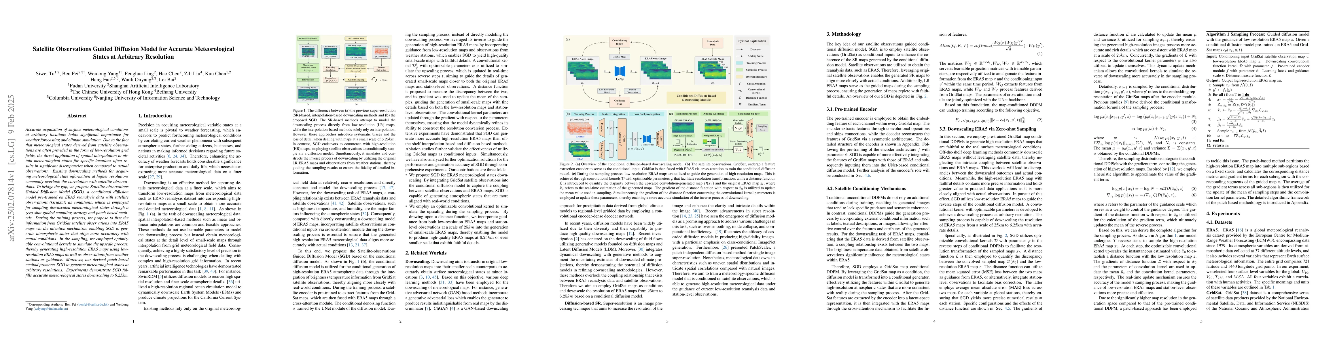 Thumbnail for Satellite Observations Guided Diffusion Model for Accurate
  Meteorological States at Arbitrary Resolution