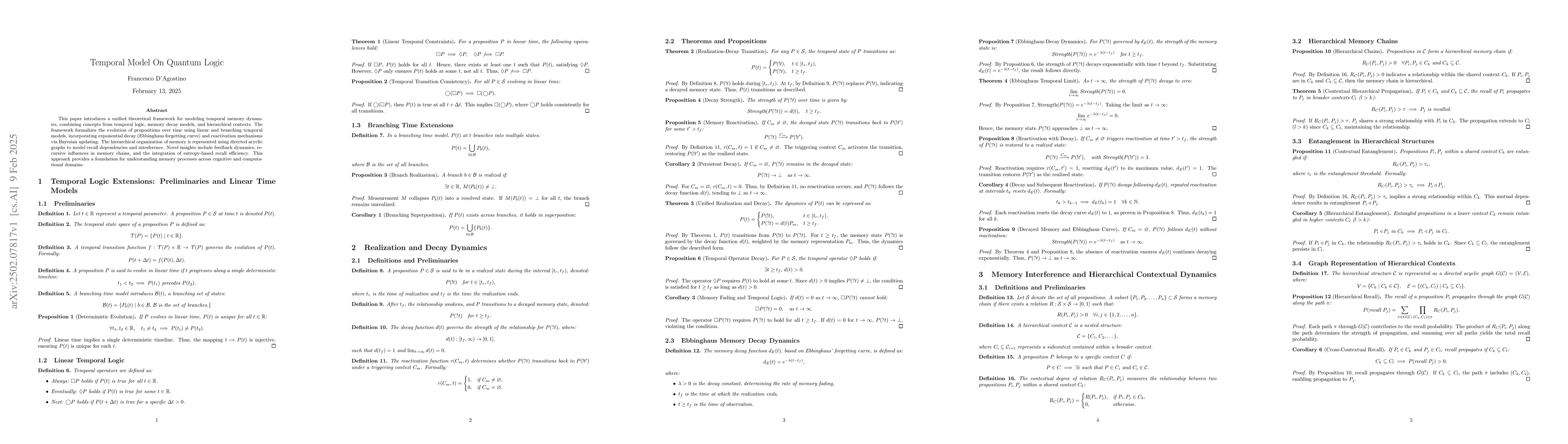 Thumbnail for Temporal Model On Quantum Logic
