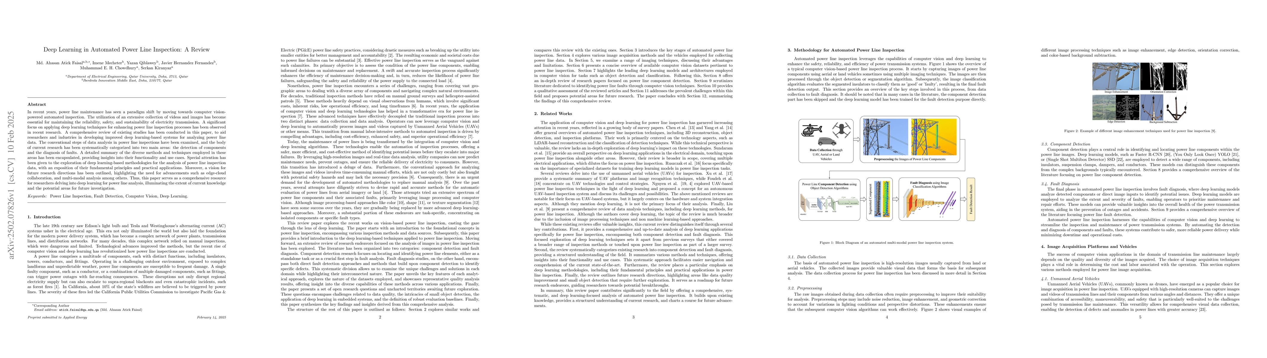 Thumbnail for Deep Learning in Automated Power Line Inspection: A Review