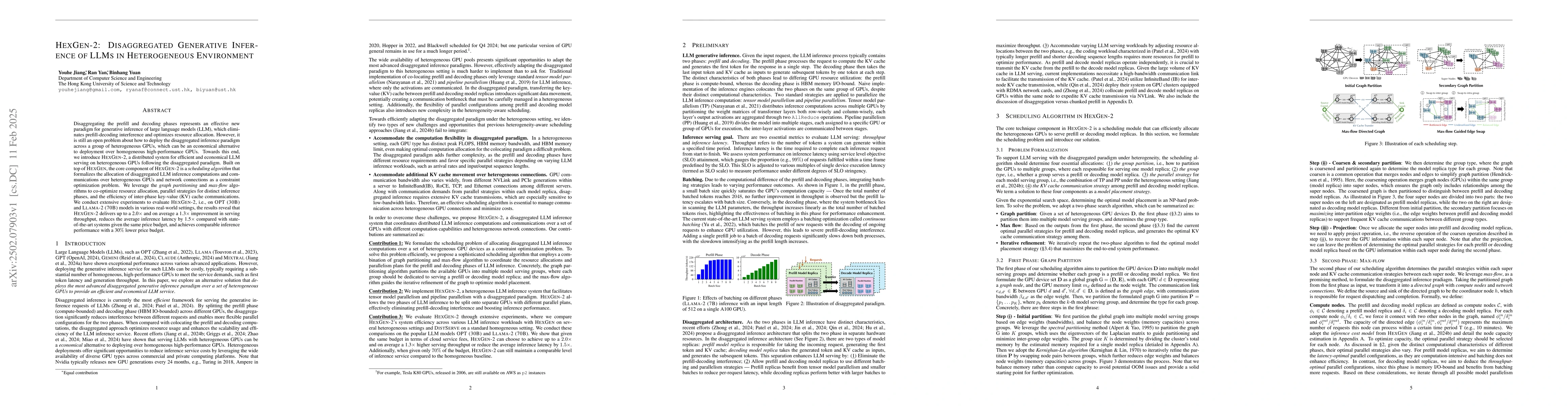Thumbnail for HexGen-2: Disaggregated Generative Inference of LLMs in Heterogeneous
  Environment