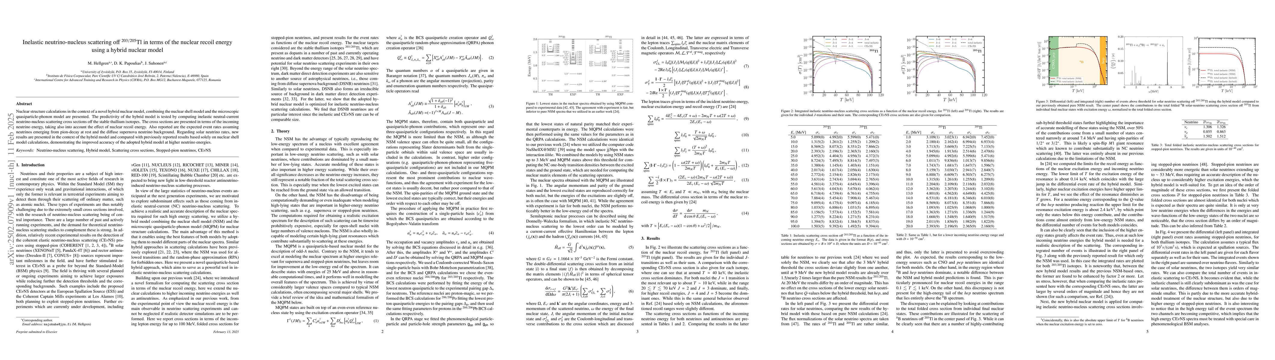 Thumbnail for Inelastic neutrino-nucleus scattering off $^{203/205}$Tl in terms of the
  nuclear recoil energy using a hybrid nuclear model