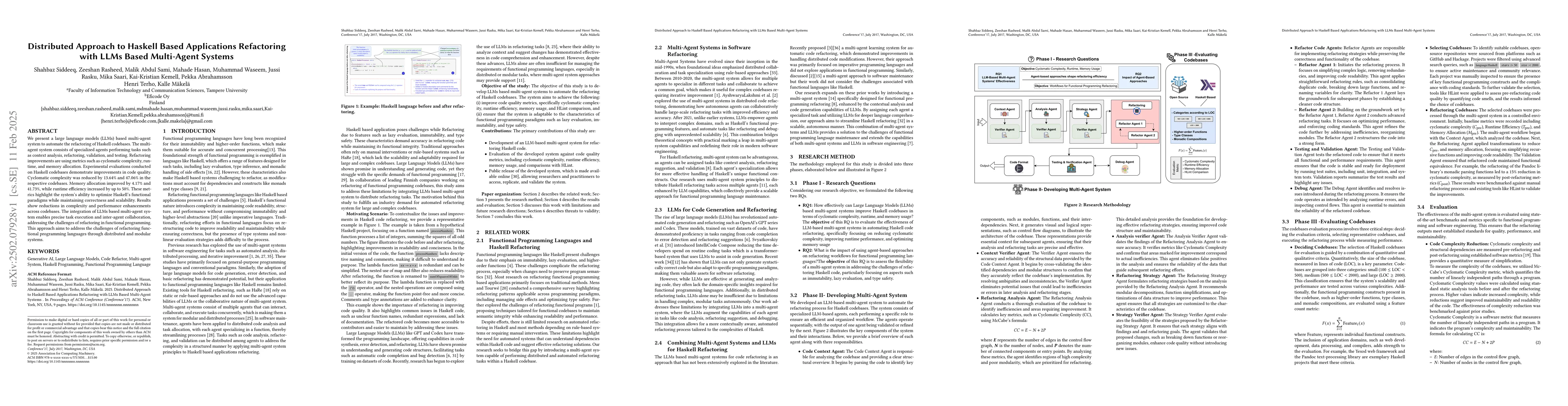 Thumbnail for Distributed Approach to Haskell Based Applications Refactoring with LLMs
  Based Multi-Agent Systems