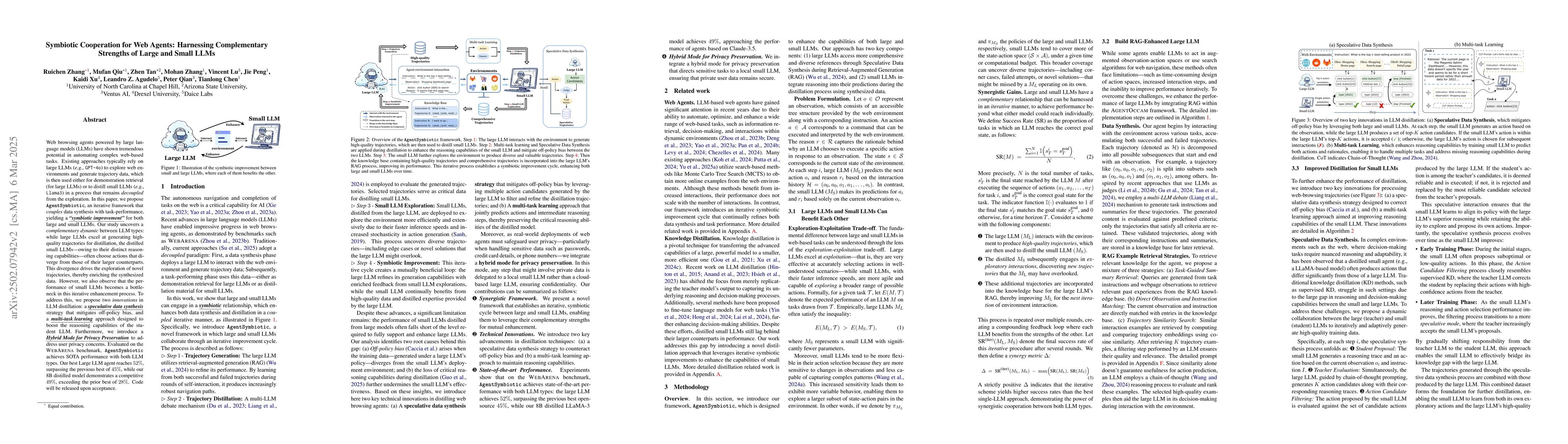 Thumbnail for Symbiotic Cooperation for Web Agents: Harnessing Complementary Strengths
  of Large and Small LLMs