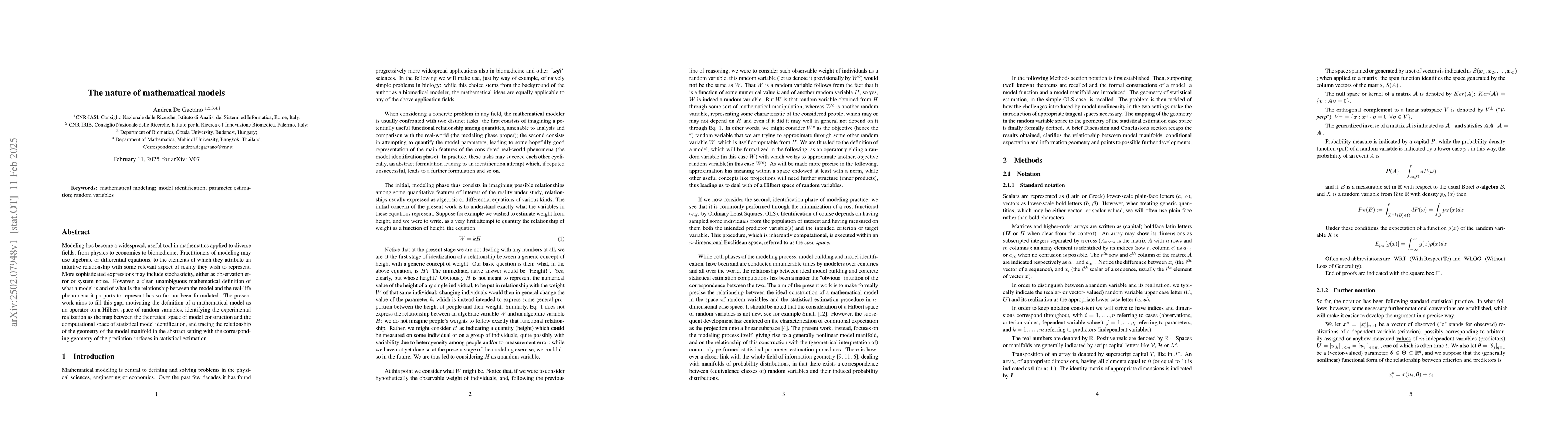 Thumbnail for The nature of mathematical models
