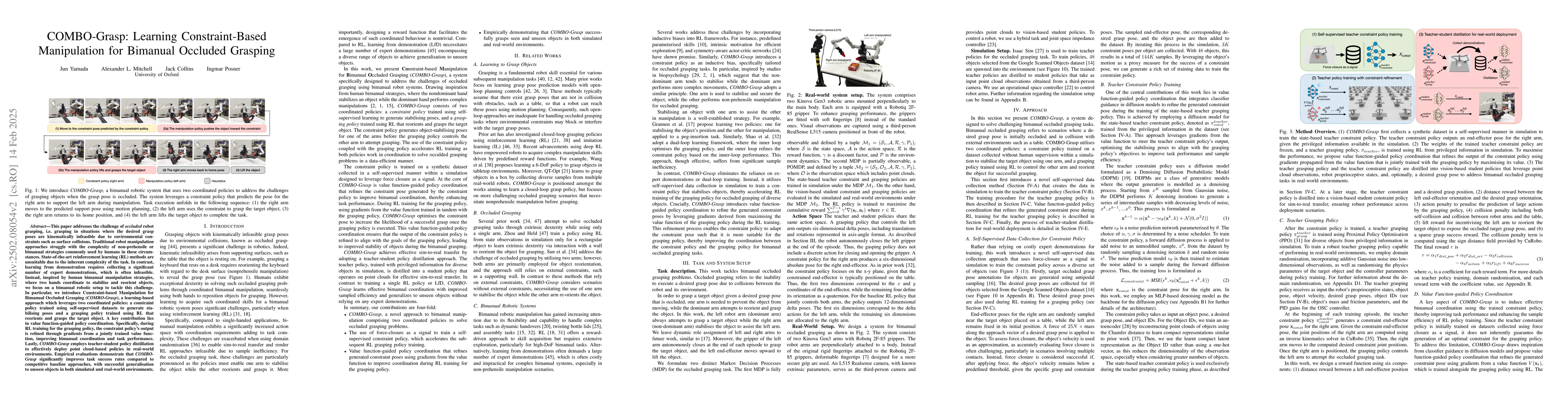 Thumbnail for COMBO-Grasp: Learning Constraint-Based Manipulation for Bimanual
  Occluded Grasping