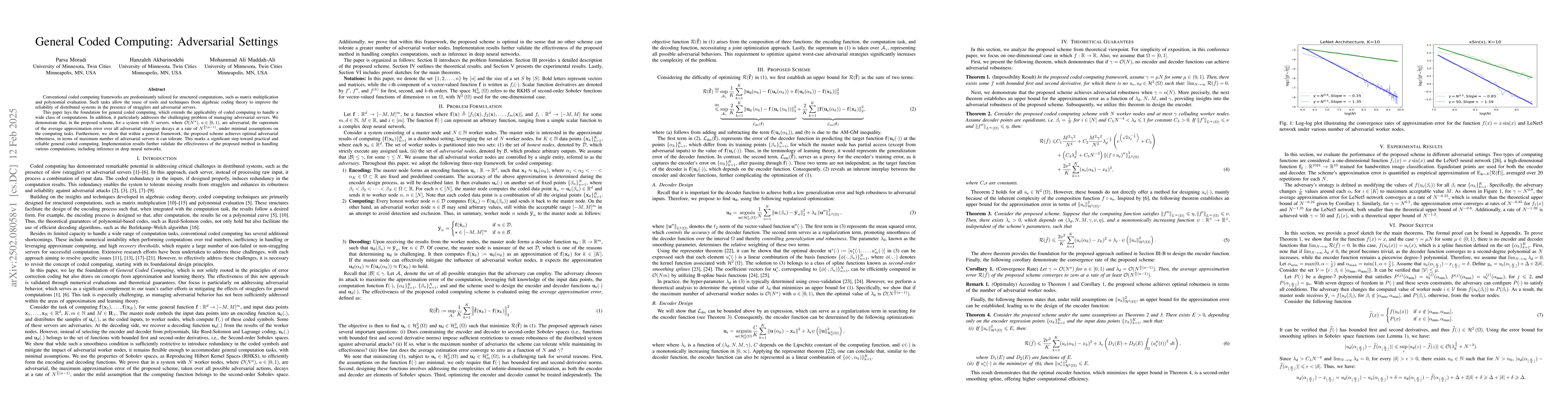 Thumbnail for General Coded Computing: Adversarial Settings