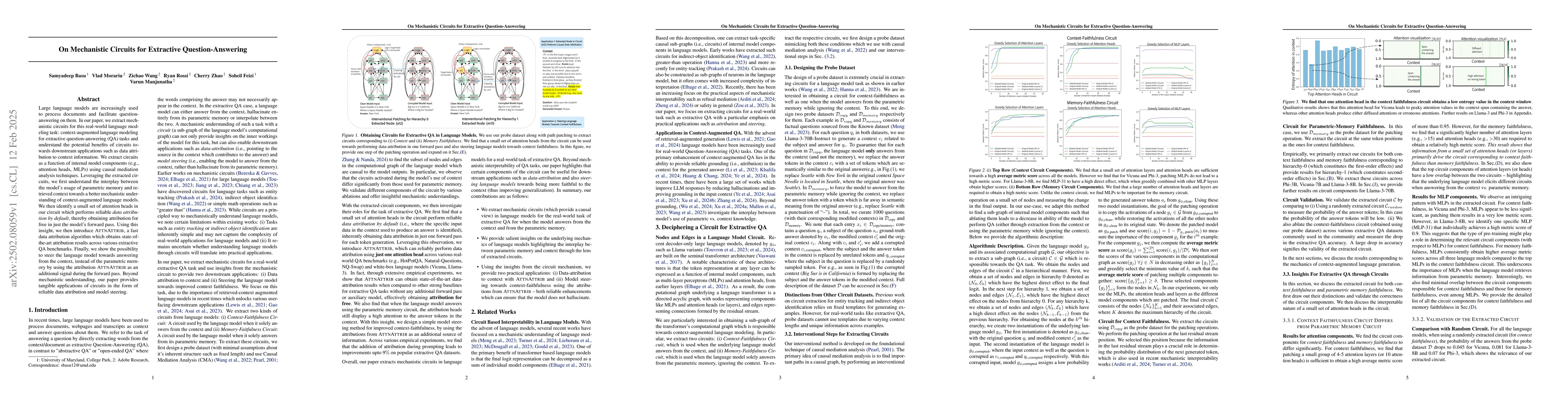 Thumbnail for On Mechanistic Circuits for Extractive Question-Answering