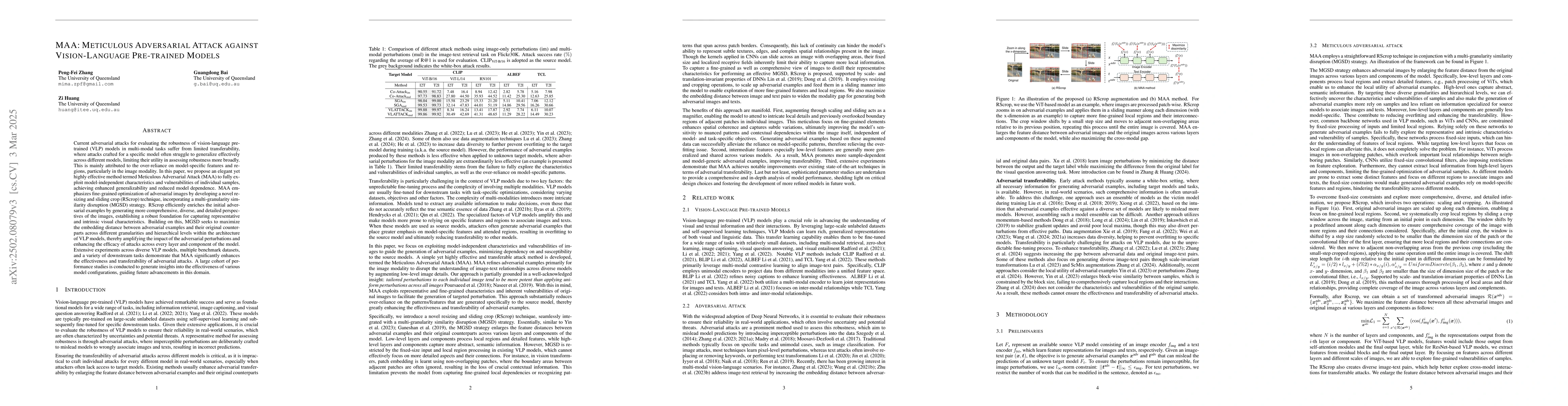 Thumbnail for MAA: Meticulous Adversarial Attack against Vision-Language Pre-trained
  Models