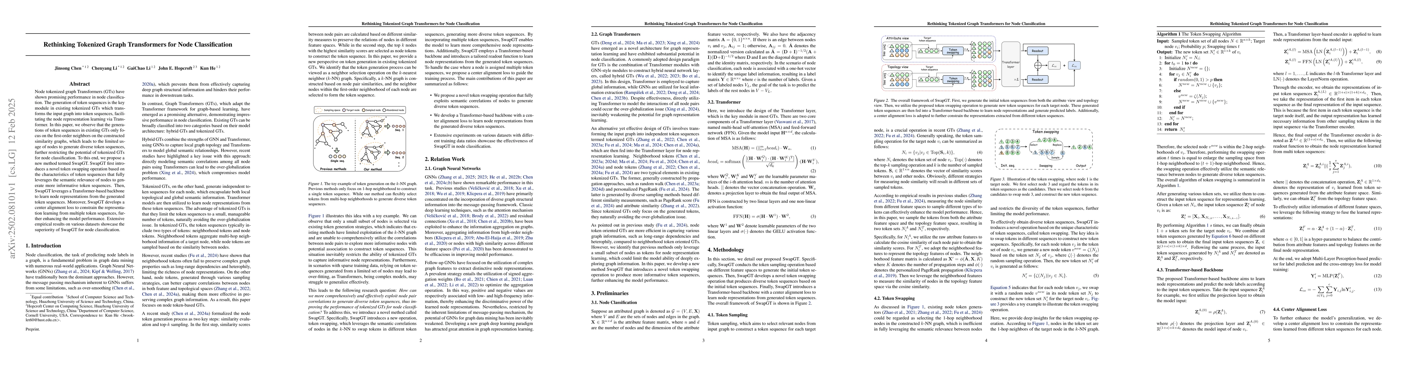 Thumbnail for Rethinking Tokenized Graph Transformers for Node Classification