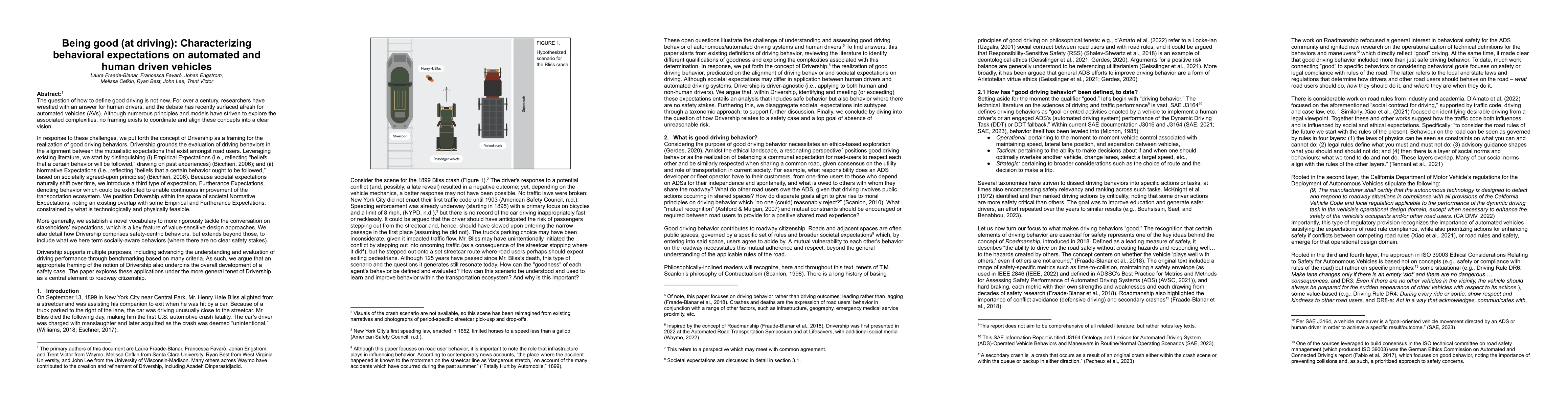 Thumbnail for Being good (at driving): Characterizing behavioral expectations on
  automated and human driven vehicles