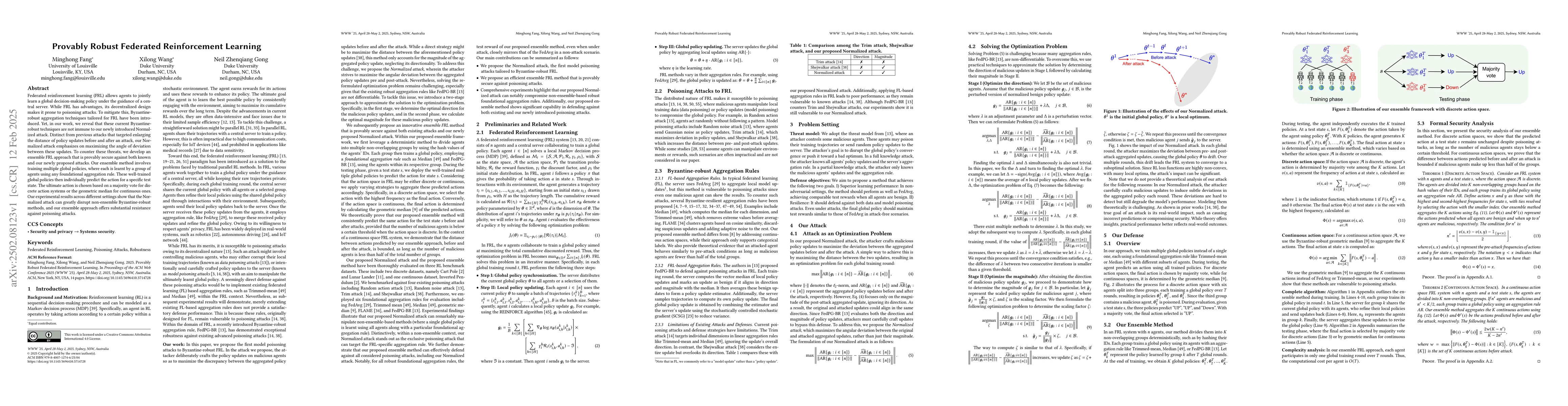Thumbnail for Provably Robust Federated Reinforcement Learning