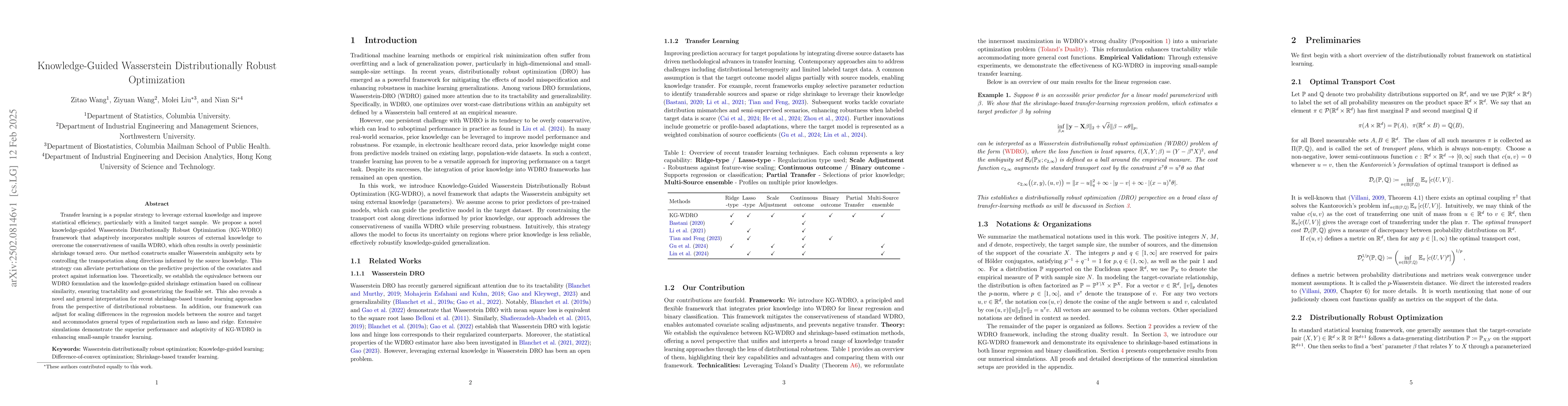 Thumbnail for Knowledge-Guided Wasserstein Distributionally Robust Optimization