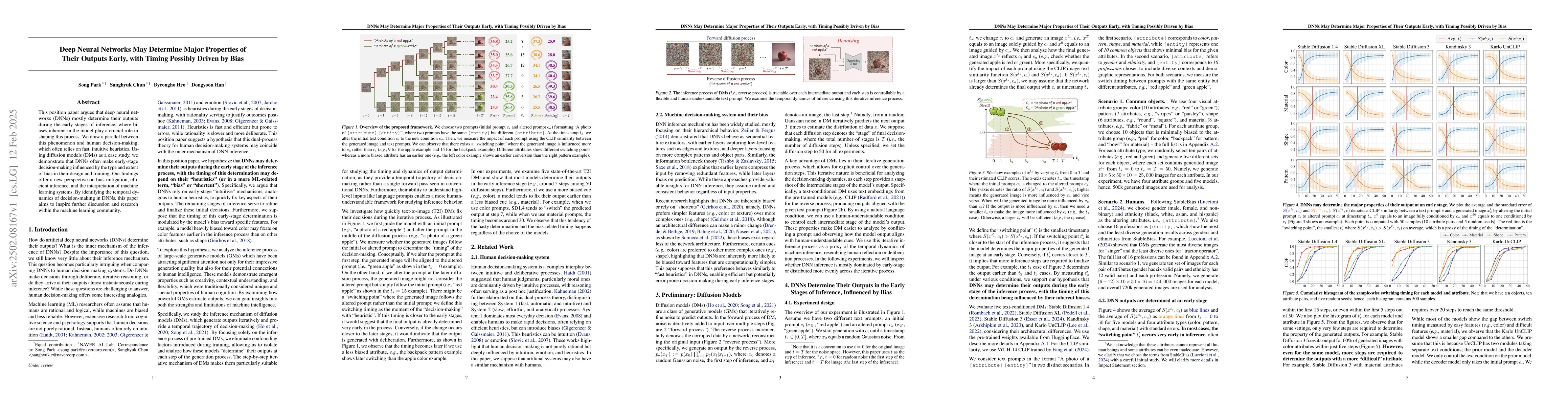 Thumbnail for DNNs May Determine Major Properties of Their Outputs Early, with Timing
  Possibly Driven by Bias