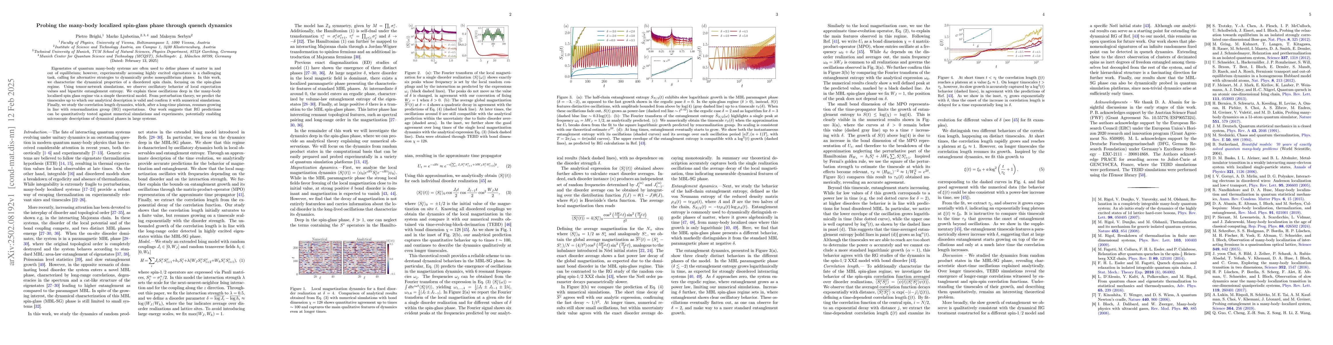 Thumbnail for Probing the many-body localized spin-glass phase through quench dynamics