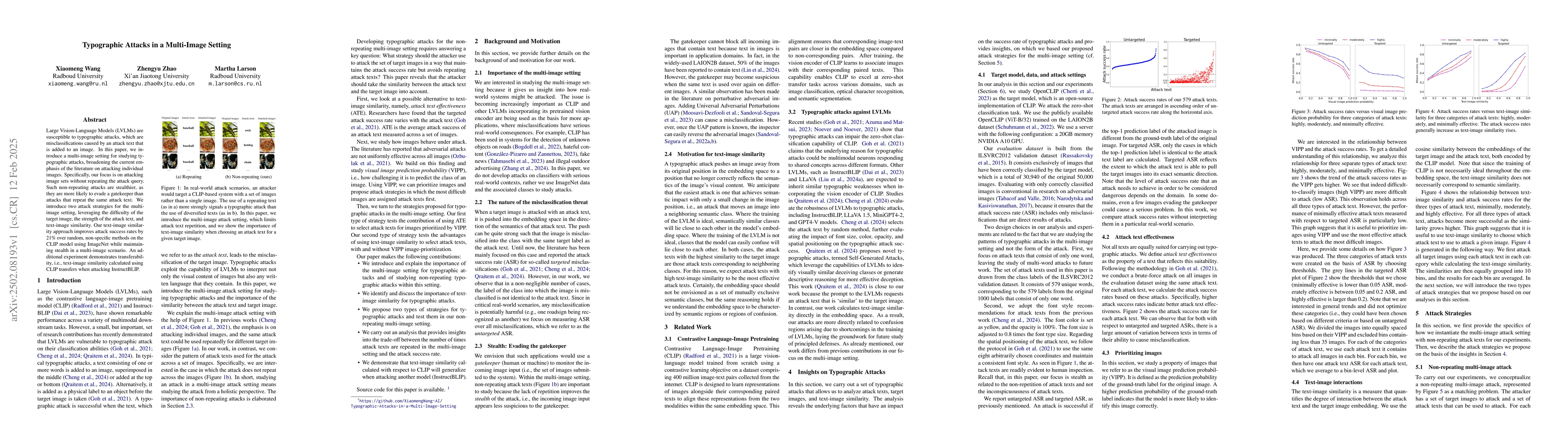 Thumbnail for Typographic Attacks in a Multi-Image Setting