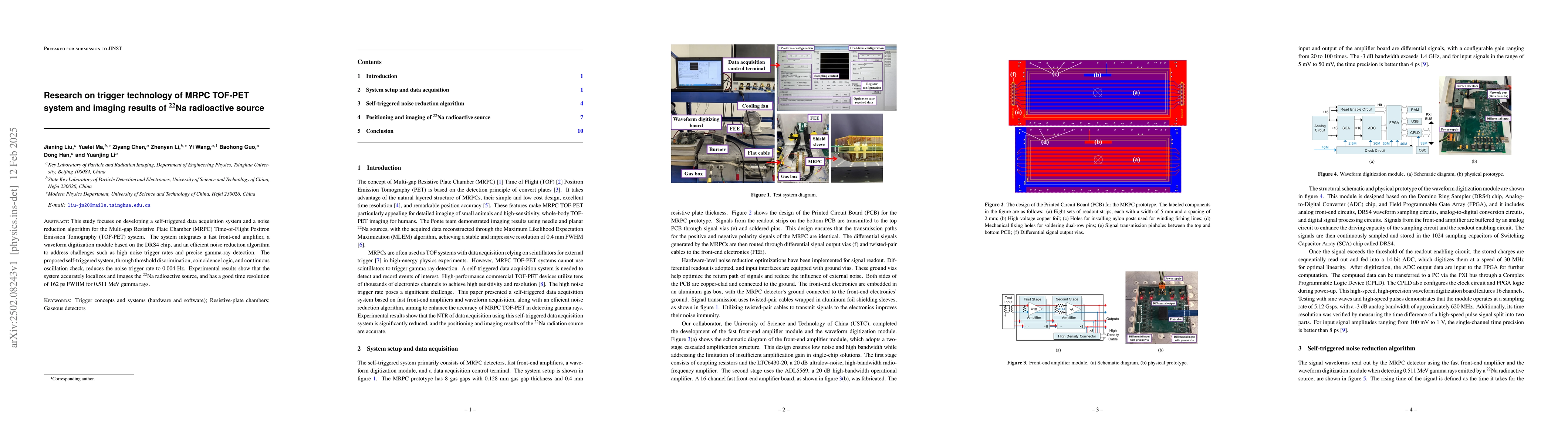 Thumbnail for Research on trigger technology of MRPC TOF-PET system and imaging
  results of $^{22}$Na radioactive source