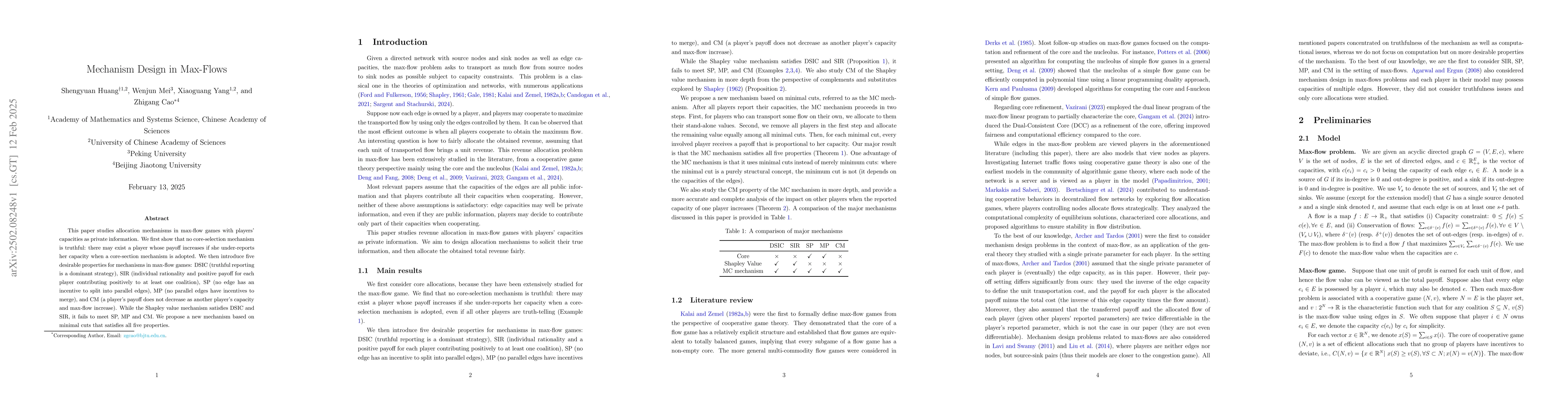 Thumbnail for Mechanism Design in Max-Flows
