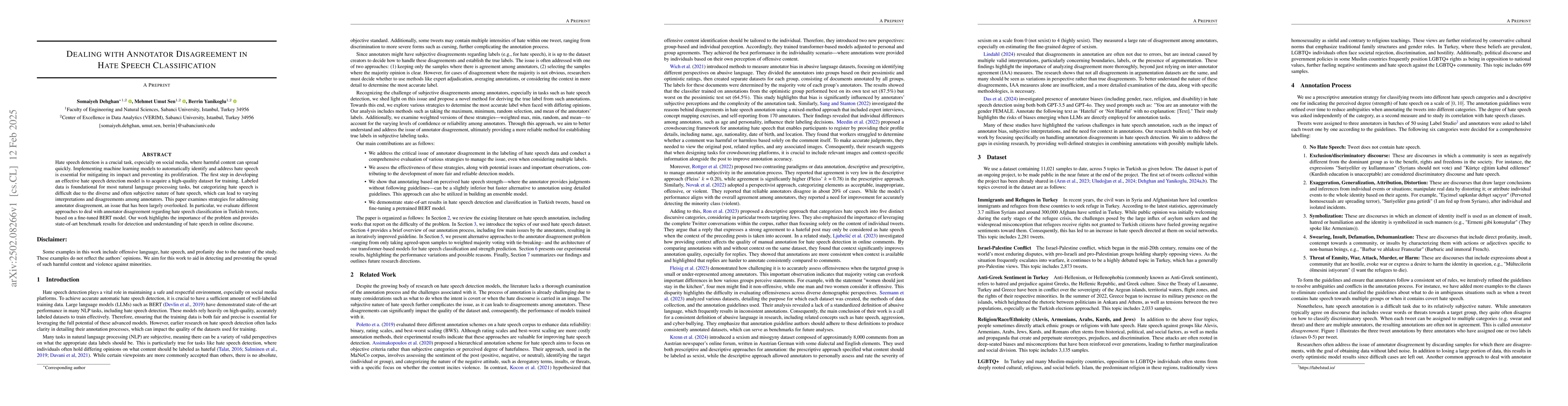 Thumbnail for Dealing with Annotator Disagreement in Hate Speech Classification