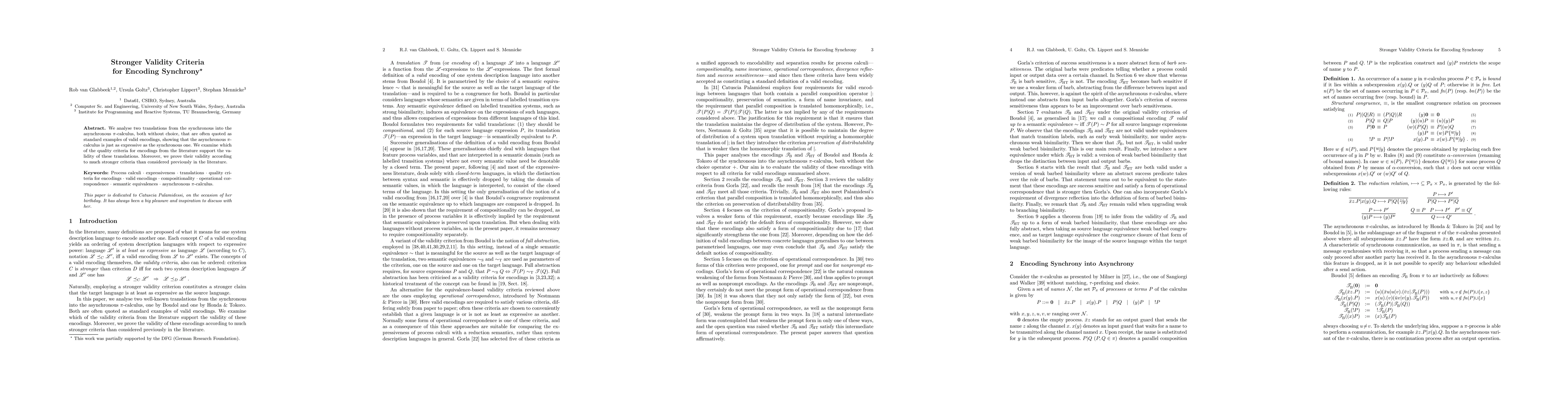 Thumbnail for Stronger Validity Criteria for Encoding Synchrony