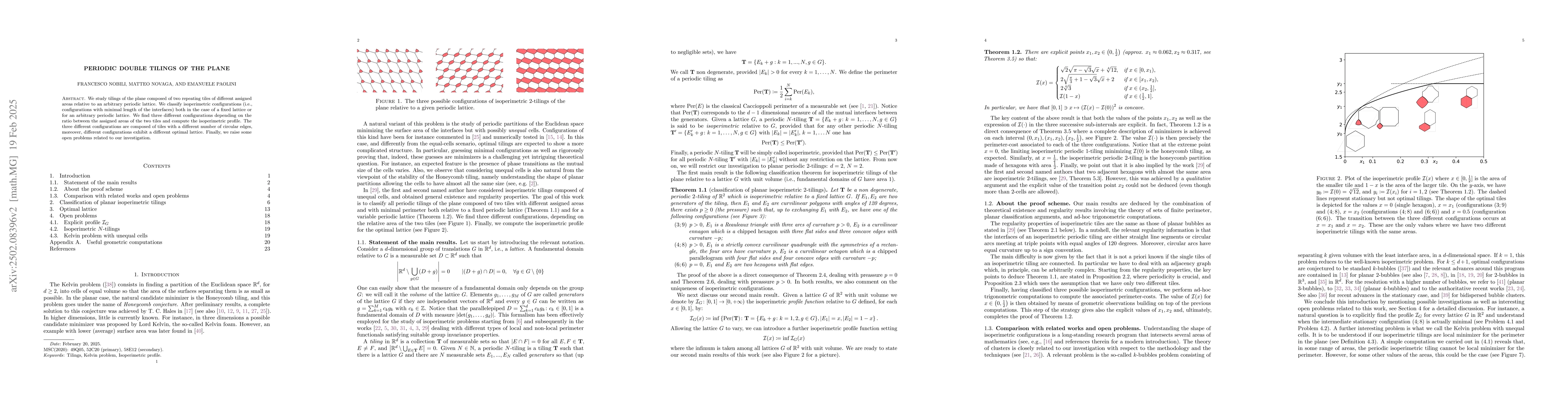 Thumbnail for Periodic double tilings of the plane