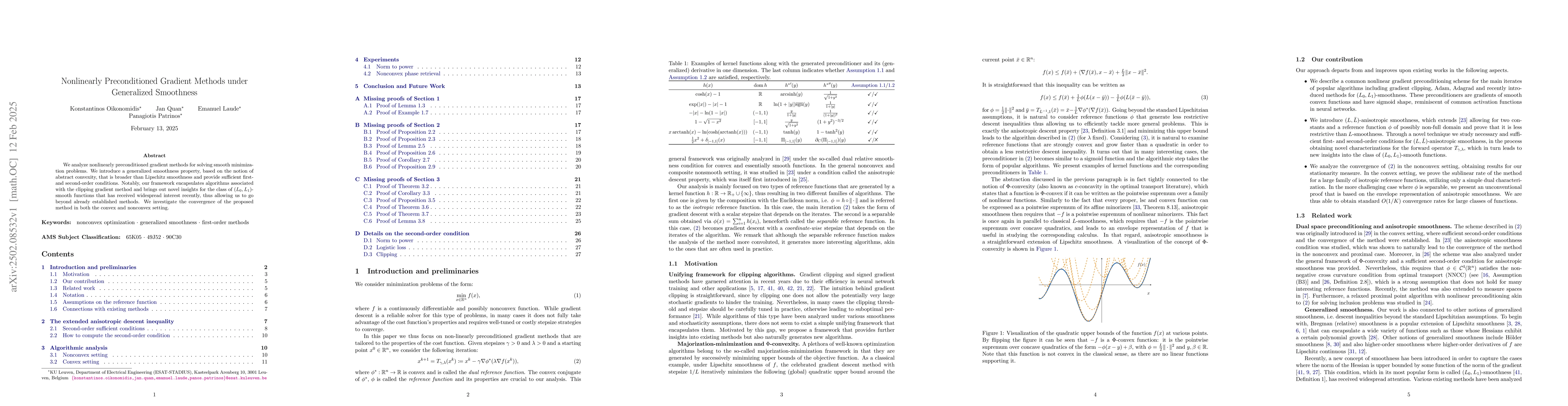 Thumbnail for Nonlinearly Preconditioned Gradient Methods under Generalized Smoothness