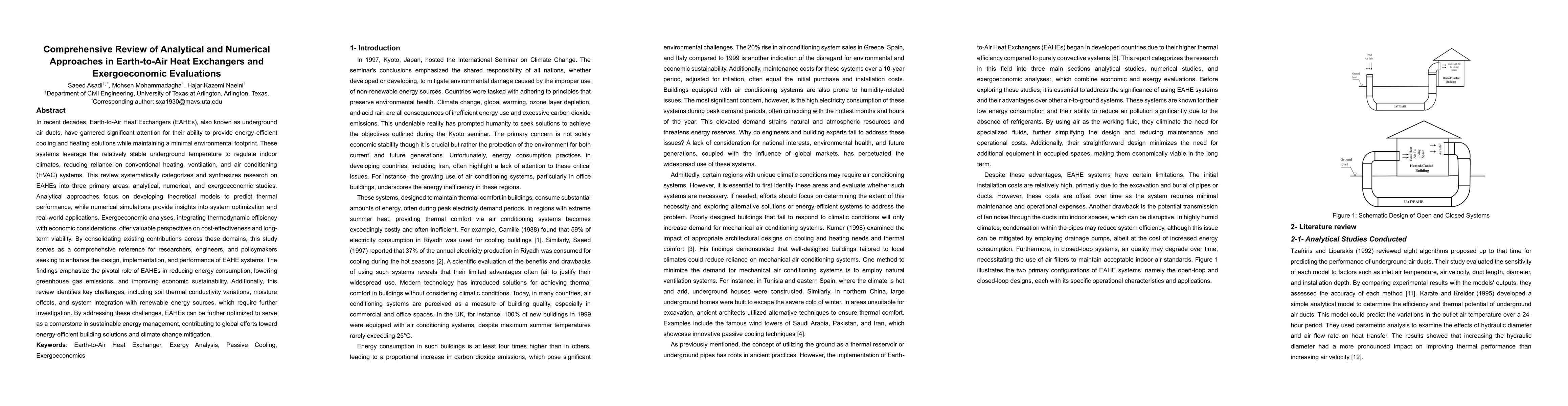 Thumbnail for Comprehensive Review of Analytical and Numerical Approaches in
  Earth-to-Air Heat Exchangers and Exergoeconomic Evaluations
