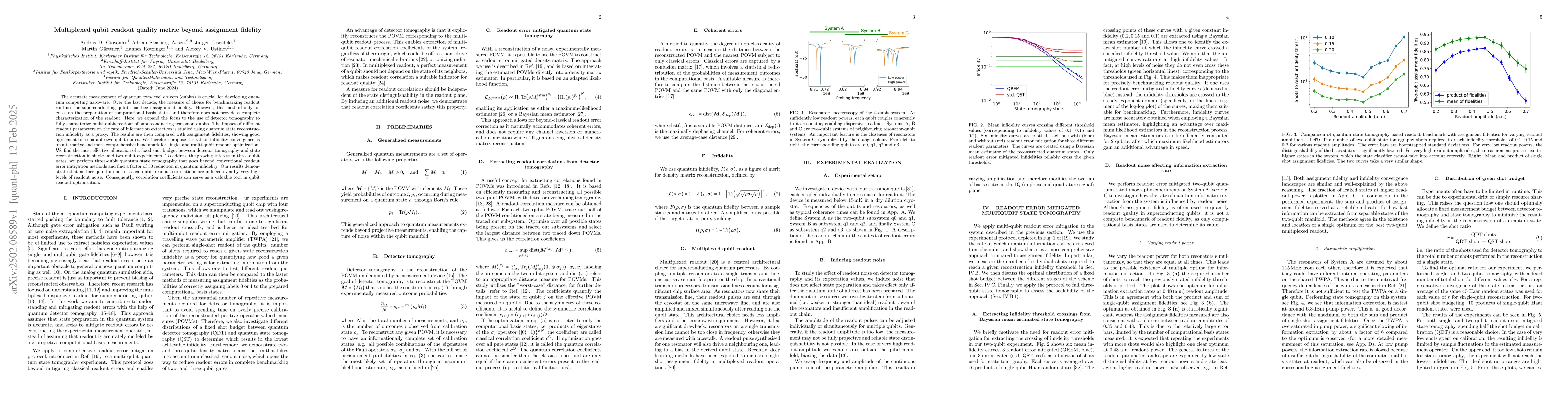 Thumbnail for Multiplexed qubit readout quality metric beyond assignment fidelity